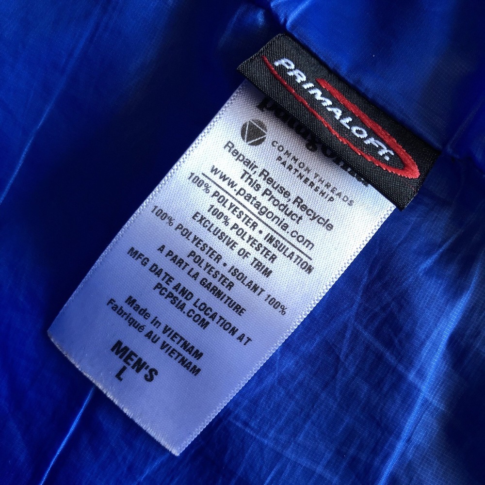 Patagonia Nano Puff Vest Mens L Blue Quilted Puffer Packable Hiking 84241 *2013* - Picture 3 of 8